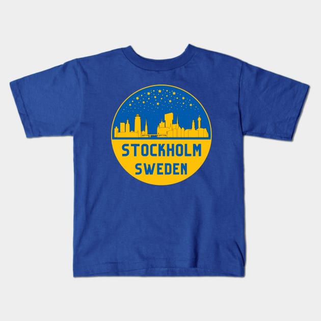 Stockholm Kids T-Shirt by footballomatic